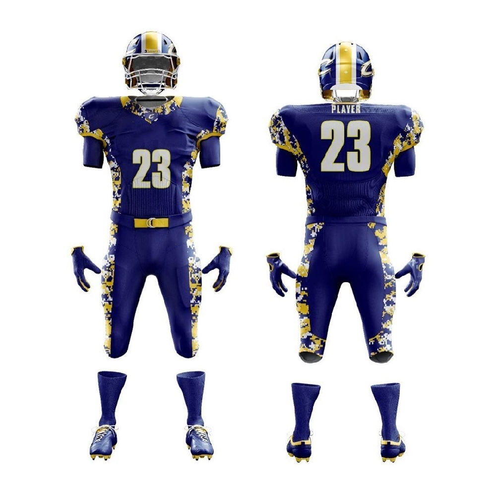 National Apparels New Top Embroidered American Stitched Football Jersey Support Personal Customization Customized Embroidered Logos